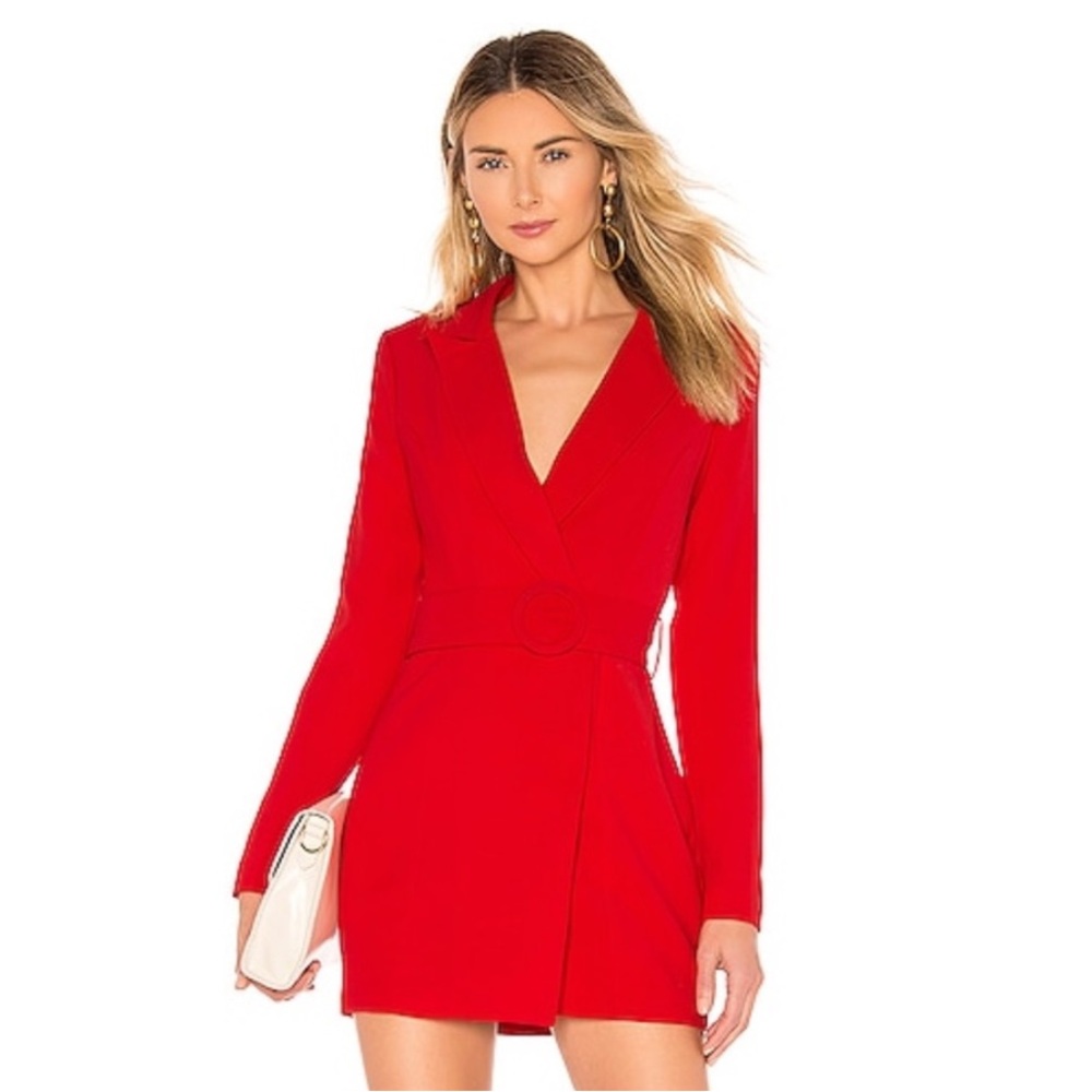 Revolve Red blazer dress worn once